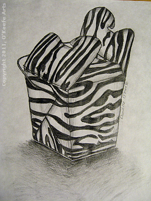 Year of Artistic Growth, Perspective Study 1, Graphite on Paper, Danielle O'Keefe, 2011