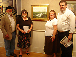 Opening Reception, Edward Bissel and his wife