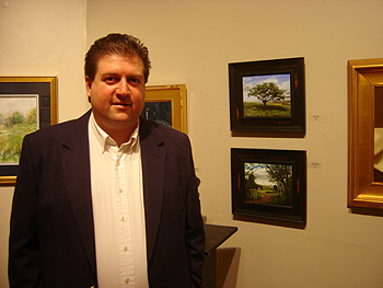 Lyme Art Gallery - Cooper Ferry Gallery, John O'Keefe Jr with 'Big Cork Tree' and 'Summer in the Valley'
