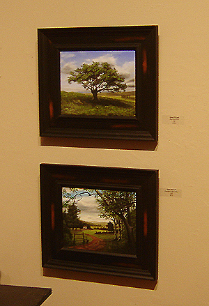 Lyme Art Gallery - Cooper Ferry Gallery, John O'Keefe Jr 'Big Cork Tree' and 'Summer in the Valley'