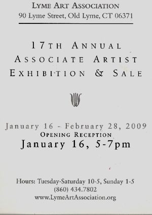 17th Annual Associate Artist Exhibit brochure back