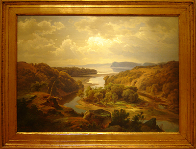 Hudson River School by New Britain Museum of American Art, 'Scene Near Fishkill Hudson River' by Paul Weber