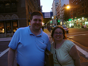 Jennifer and John O'Keefe in New York City