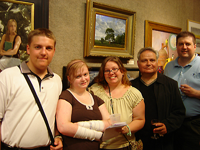 Annual Non-Member Painting and Sculpture Exhibition, Joshua, Danielle, Jennifer, Ernie Sterlacci, and John O'Keefe Jr.