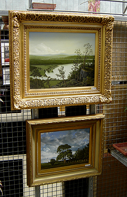 John O'Keefe giclee reproduction display wall - closeup image