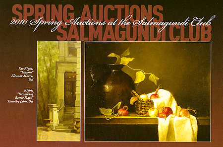 Spring Auctions by Salmagundi Club, Brochure front
