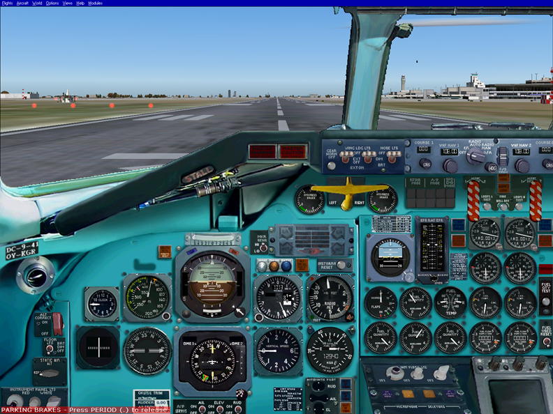 Microsoft Flight Simulator 2D Cockpit, In-Game Screenshot Main Panel