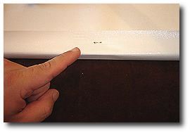 16 x 20 Canvas Stretching - Step 29 - Inspect second staple to ensure its properly seated