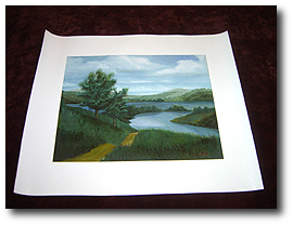8 x 10 Canvas Stretching - Step 10 - Inspect canvas print for damage before proceeding