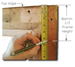 Hanging Hardware - Step 3 - Measure Vertical D-Ring Position