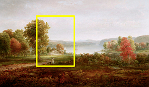 Reference painting by Thomas Dought entitled Autumn on the Hudson