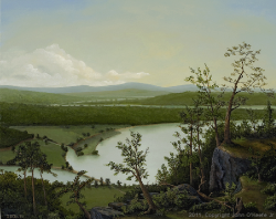 Preview Oil Painting 'River Through the Adirondacks' by John O'Keefe Jr.