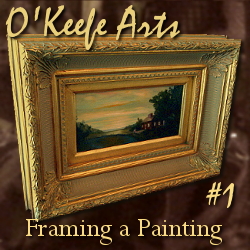 Framing a Painting: Rabbet Felt, Canvas Offsets, D-Ring Hangers and Wire by John O'Keefe Jr.