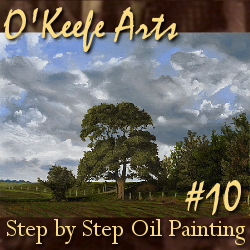 Step-By-Step Tutorial: Painting 'The Fields Edge' by John O'Keefe Jr.