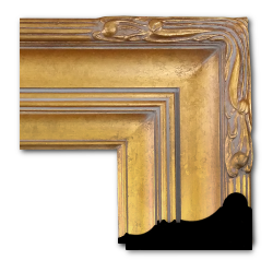 Art Nouveau Style Frame AN002 (Moulding Width: 5", Depth: 2-5/8"; Rabbet Width: 3/8", Depth: 3/8") preview image