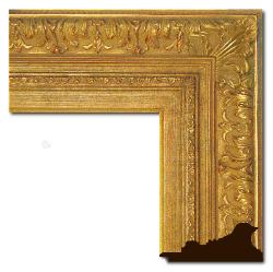 Baroque: Louis XIII Style, Acanthus Corners, Fame LXIII003 (Moulding Width: 4-7/8", Depth: 2-1/8"; Rabbet Width: 3/8", Depth: 3/8") preview image