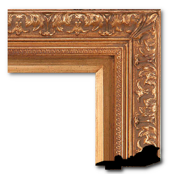 Baroque: Louis XIII Style, Leaf Corners, Frame LXIII005 (Moulding Width: 3-1/8", Depth: 2-5/8"; Rabbet Width: 3/8", Depth: 3/8") preview image