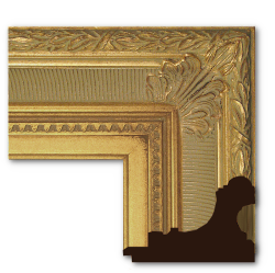 Neoclassical: 2nd Empire Style, Fluted Cove, Acanthus Corners, Frame 2EMP001 (Moulding Width: 5-1/2", Depth: 3-3/8"; Rabbet Width: 3/8", Depth: 3/8") preview image