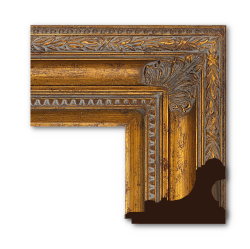 Neoclassical: 2nd Empire Style, Plain Cove, Acanthus Corners, Frame 2EMP009 (Moulding Width: 5-1/2", Depth: 3-3/8"; Rabbet Width: 3/8", Depth: 3/8") preview image