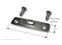 Super Steel Hanger: 2 Hole, 2" Length, 1/2" Wide, Corrosion Resistant Plated Steel, Maximum Hanging Weight: 20 lbs, SUPER-STEEL001 preview image