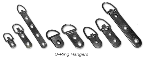 D-Ring Hangers come in various sizes