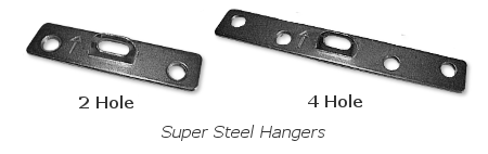 Super Steel Hangers come in various sizes